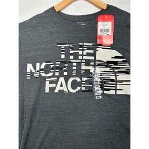 The North Face Mens Slim Fit Tri-Blend Graphic T-Shirt Dark Grey XXL NF0A2T82